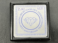 Diamant - 2.00 carat natuurlijke briljant geslepen diamant - afbeelding 2 van  4