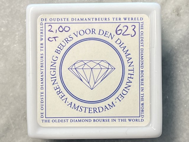 Diamant - 2.00 carat natuurlijke paarse diamant - afbeelding 2 van  2