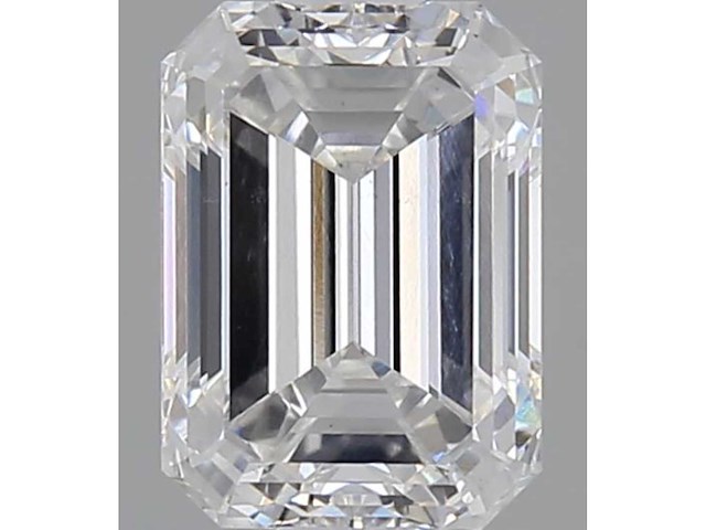 Diamant - 2.01 carat emerald geslepen diamant (gecertificeerd) - afbeelding 1 van  4