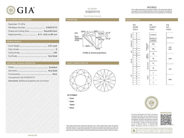 Diamant - 2.01 carat natuurlijke diamant (gecertificeerd) - afbeelding 4 van  6
