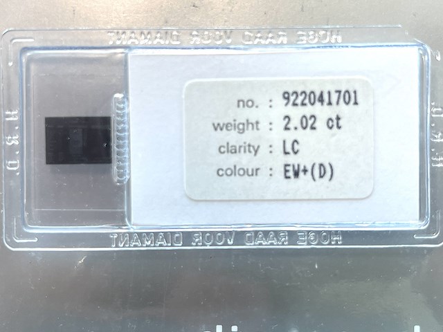 Diamant - 2.02 carat diamant (gecertificeerd) - afbeelding 2 van  5