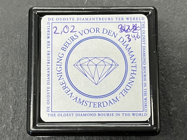 Diamant - 2.02 carat natuurlijke briljant geslepen diamant - afbeelding 2 van  4