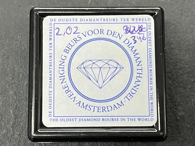 Diamant - 2.02 carat natuurlijke briljant geslepen diamant - afbeelding 2 van  4