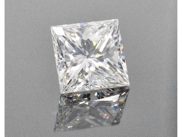 Diamant - 2.02 carat prinses geslepen diamant (gecertificeerd) - afbeelding 1 van  4