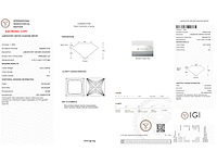Diamant - 2.02 carat prinses geslepen diamant (gecertificeerd) - afbeelding 4 van  4