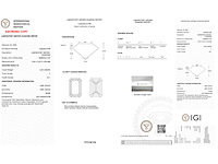 Diamant - 2.03 carat emerald geslepen diamant (gecertificeerd) - afbeelding 4 van  4