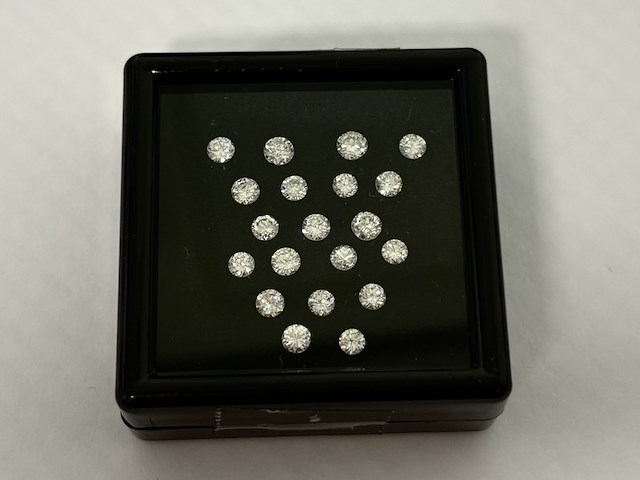 Diamant - 2.03 carat natuurlijke witte briljant geslepen diamant - afbeelding 1 van  4