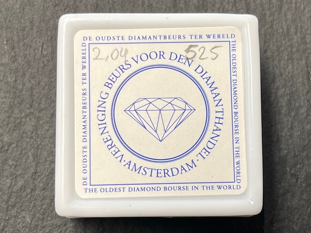 Diamant - 2.04 carat natuurlijke briljant geslepen diamant - afbeelding 2 van  4
