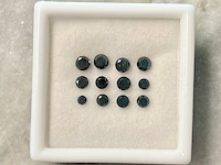 Diamant - 2.04 carat natuurlijke zwarte diamant (gecertificeerd) - afbeelding 1 van  4