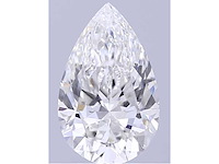 Diamant - 2.05 carat peer vorm geslepen diamant (gecertificeerd) - afbeelding 1 van  4