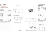 Diamant - 2.06 carat hart vorm geslepen diamant (gecertificeerd) - afbeelding 3 van  4