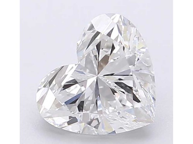 Diamant - 2.08 carat hart vorm geslepen diamant (gecertificeerd) - afbeelding 1 van  4