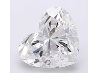 Diamant - 2.08 carat hart vorm geslepen diamant (gecertificeerd) - afbeelding 1 van  4