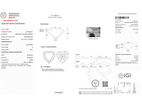 Diamant - 2.08 carat hart vorm geslepen diamant (gecertificeerd) - afbeelding 3 van  4