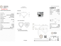 Diamant - 2.08 carat hart vorm geslepen diamant (gecertificeerd) - afbeelding 4 van  4