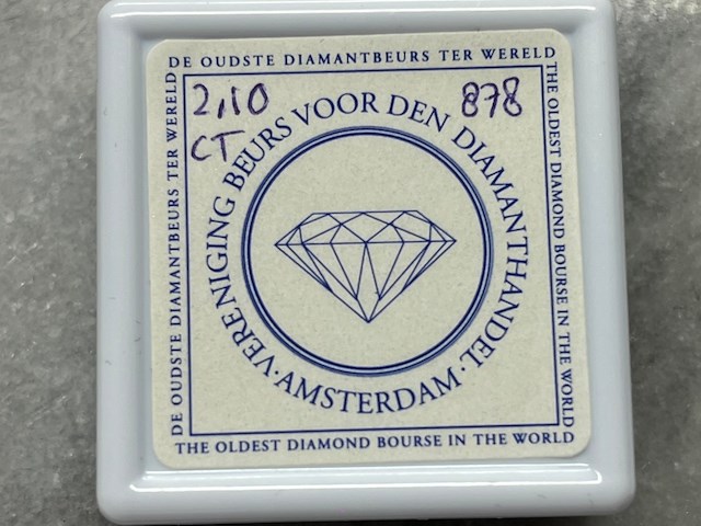 Diamant - 2.10 carat natuurlijke diamant - afbeelding 2 van  2