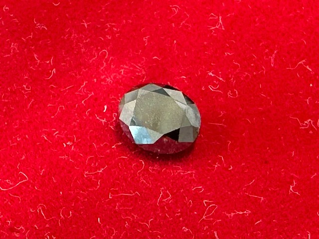Diamant - 2.13 carat echte natuurlijke zwarte diamant in ovaal vorm (gecertificeerd) - afbeelding 1 van  5