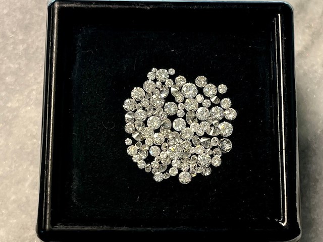 Diamant - 2.42 carat natuurlijke diamant briljant geslepen - afbeelding 1 van  4