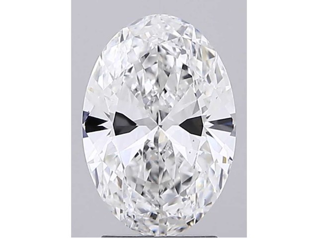 Diamant - 2.51 carat ovaal geslepen diamant (gecertificeerd) - afbeelding 1 van  4