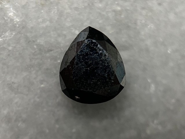 Diamant - 2.59 carat zwarte natuurlijke diamant (enahanced) - afbeelding 2 van  6