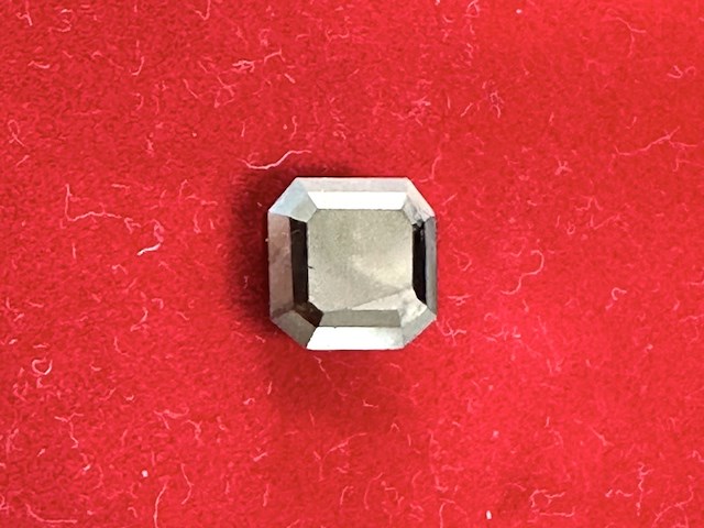 Diamant - 2.96 carat natuurlijke zwarte diamant in vierkant smaragd vorm (gecertificeerd) - afbeelding 3 van  6