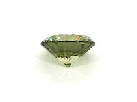 Diamant - 3.00 carat briljant geslepen groen gekleurde diamant (gecertificeerd) - afbeelding 2 van  5