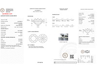 Diamant - 3.00 carat briljant geslepen groen gekleurde diamant (gecertificeerd) - afbeelding 4 van  5