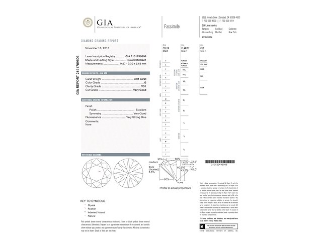 Diamant - 3.01 carat grote diamant met gia certificaat (gecertificeerd) - afbeelding 3 van  5