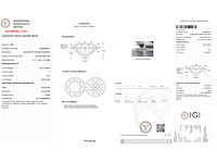 Diamant - 3.02 carat briljant geslepen diamant (gecertificeerd) - afbeelding 3 van  4