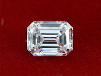 Diamant - 3.02 carat emerald geslepen diamant (gecertificeerd) - afbeelding 2 van  5