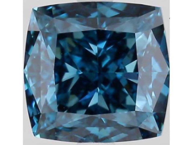 Diamant - 3.02 carat kussenvorm geslepen diamant (gecertificeerd) - afbeelding 1 van  3