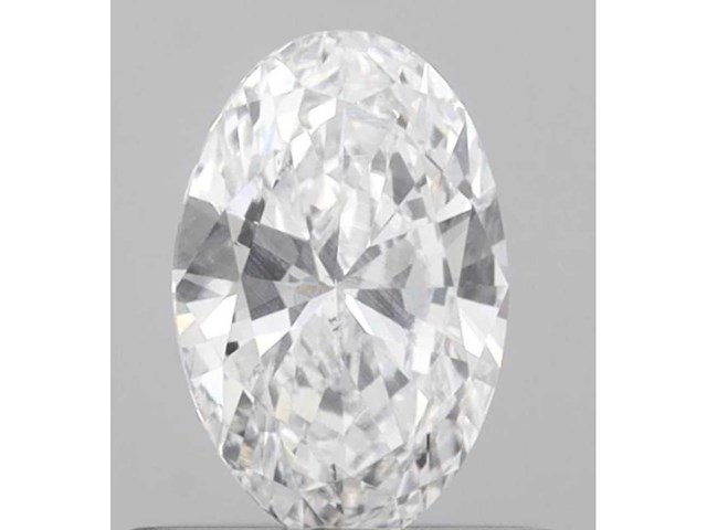 Diamant - 3.05 carat ovaal geslepen geslepen diamant (gecertificeerd) - afbeelding 1 van  4
