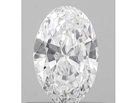 Diamant - 3.05 carat ovaal geslepen geslepen diamant (gecertificeerd) - afbeelding 1 van  4
