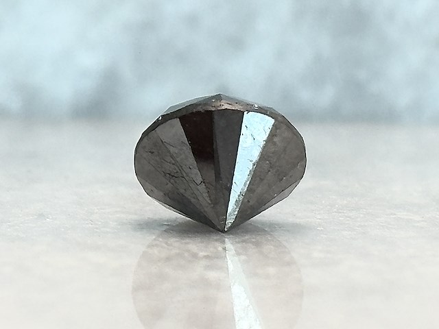 Diamant - 3.09 carat natuurlijke zwarte diamant - afbeelding 3 van  3