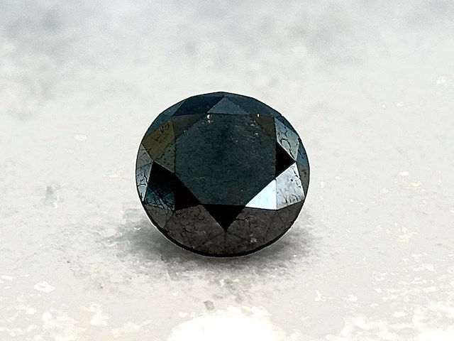 Diamant - 3.09 carat natuurlijke zwarte diamant - afbeelding 1 van  5
