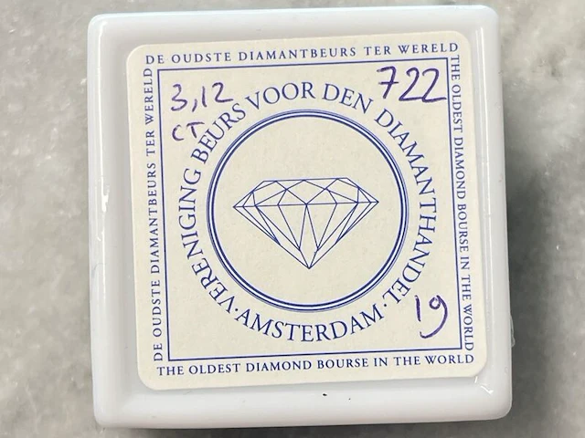 Diamant - 3.12 carat natuurlijke zwarte diamant (gecertificeerd) - afbeelding 2 van  4