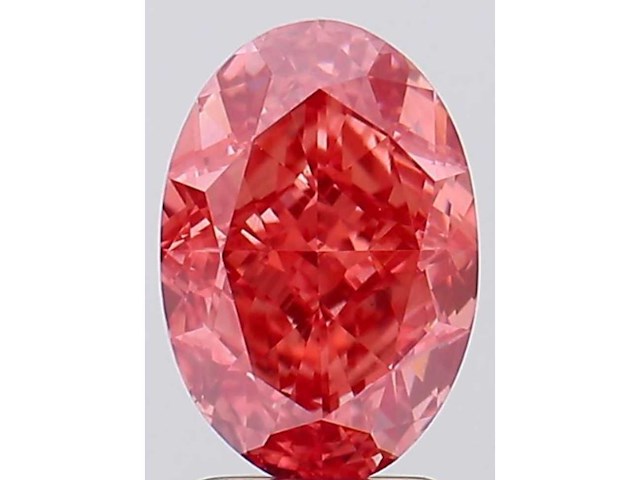 Diamant - 3.13 carat ovaal geslepen diamant (gecertificeerd) - afbeelding 1 van  5