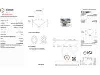 Diamant - 3.13 carat ovaal geslepen diamant (gecertificeerd) - afbeelding 3 van  5
