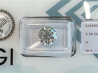 Diamant - 3.38 carat natuurlijke starcut briljant geslepen diamant (gecertificeerd)
