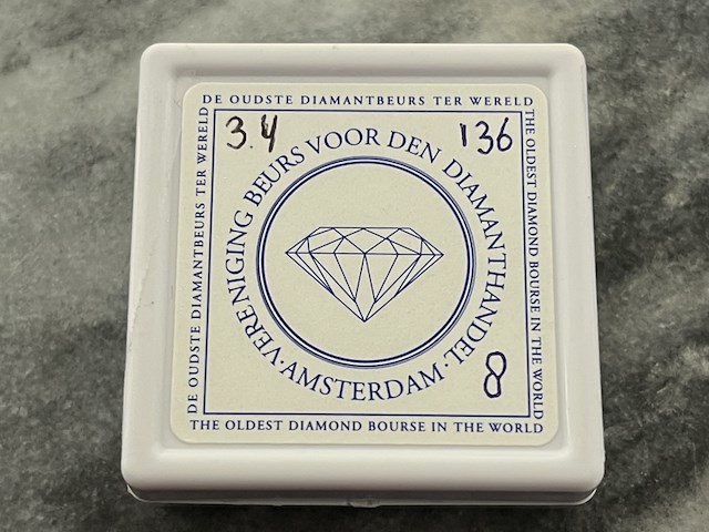 Diamant - 3.40 carat zwarte natuurlijke diamant - afbeelding 2 van  4