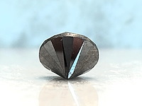 Diamant - 3.65 carat natuurlijke zwarte diamant - afbeelding 3 van  5
