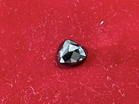 Diamant - 3.81 carat natuurlijke zwarte diamant in hart vorm (gecertificeerd) - afbeelding 2 van  7