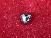 Diamant - 3.81 carat natuurlijke zwarte diamant in hart vorm (gecertificeerd) - afbeelding 3 van  7