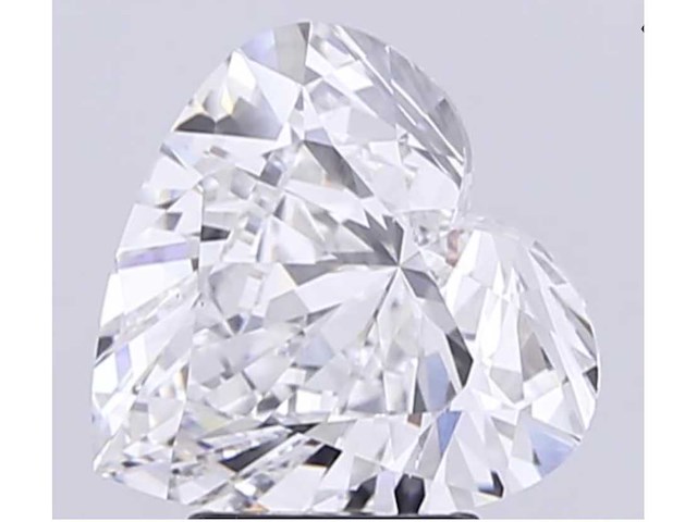 Diamant - 4.01 carat hart vorm geslepen diamant (gecertificeerd) - afbeelding 1 van  4