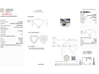 Diamant - 4.01 carat hart vorm geslepen diamant (gecertificeerd) - afbeelding 4 van  4