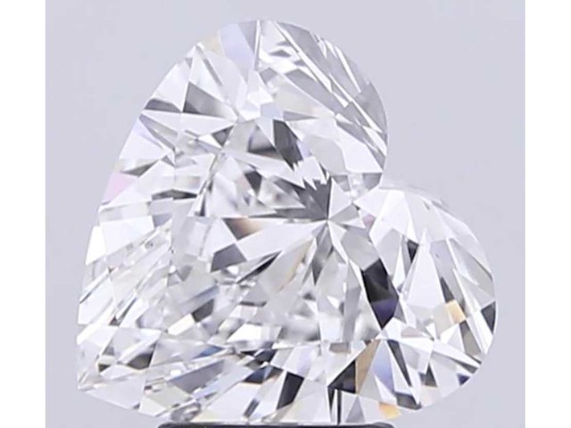 Diamant - 4.01 carat hart vorm geslepen diamant (gecertificeerd) - afbeelding 1 van  4