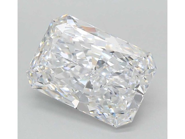 Diamant - 4.01 carat radiant geslepen diamant (gecertificeerd) - afbeelding 1 van  4