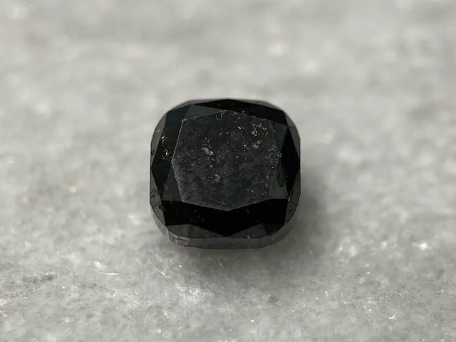 Diamant - 4.01 carat zwarte natuurlijke diamant - afbeelding 1 van  6