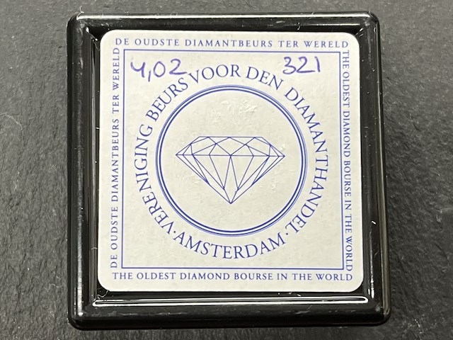 Diamant - 4.02 carat natuurlijke briljant geslepen diamant - afbeelding 2 van  4
