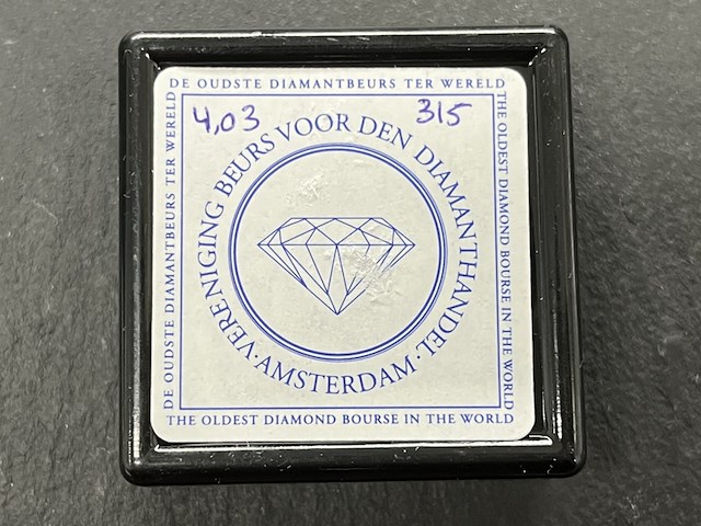 Diamant - 4.03 carat echte natuurlijke briljant geslepen diamant - afbeelding 2 van  4
